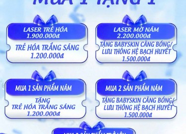 ƯU ĐÃI VÀNG MUA 1 TẶNG 1 - GÓI QUÀ TẶNG THÁNG 8